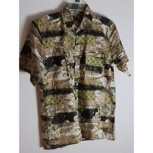 MEN'S WOODIN SHORT SLEEVE DRESS SHIRT. SZ LG (16.5"). NEW.